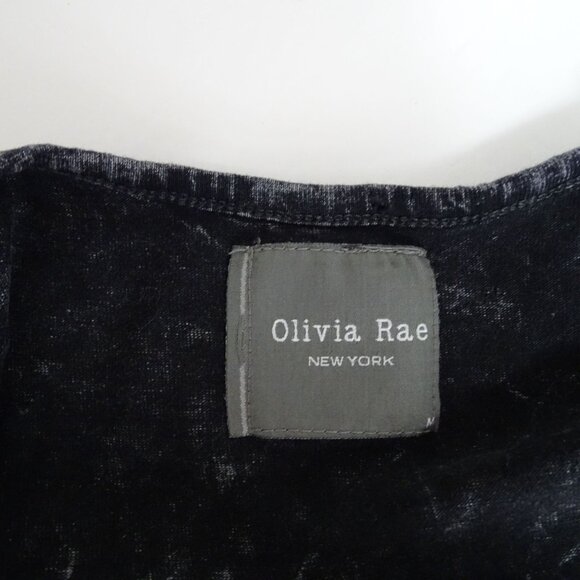 Olivia Rae Black Tie Dye Sleeveless Tiered Cami Tank Dress Women Size M - Picture 5 of 9